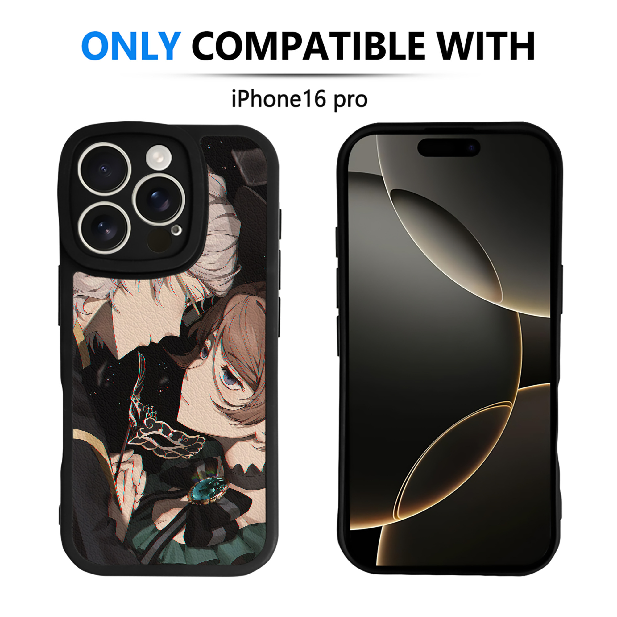 （画像用） 文豪ストレイドッグス Bungo Stray Dogs 【iPhone 16シリーズ対応】シリコンスマホケース（レザー調） 材質：シリコン